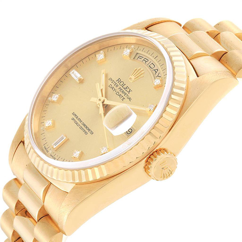 

Rolex Champagne Diamonds, Gold