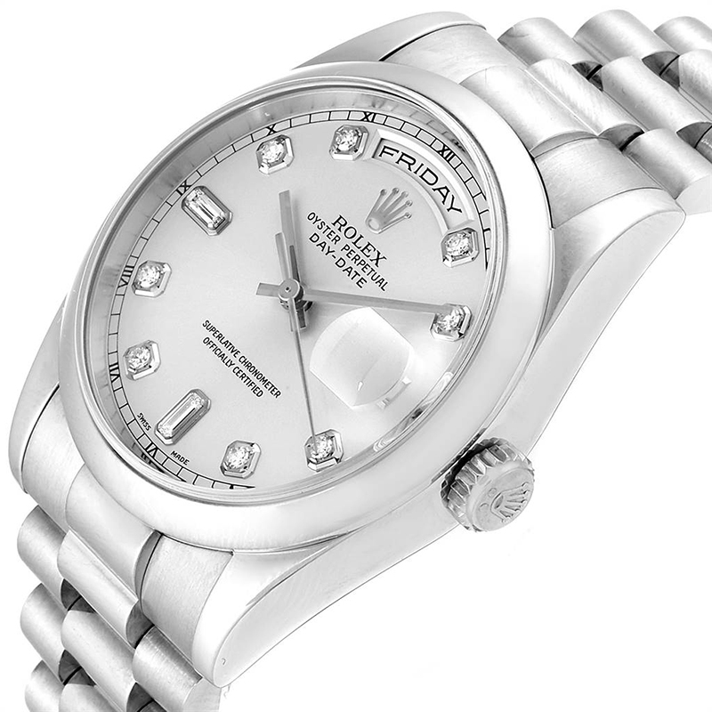 

Rolex Silver Diamonds