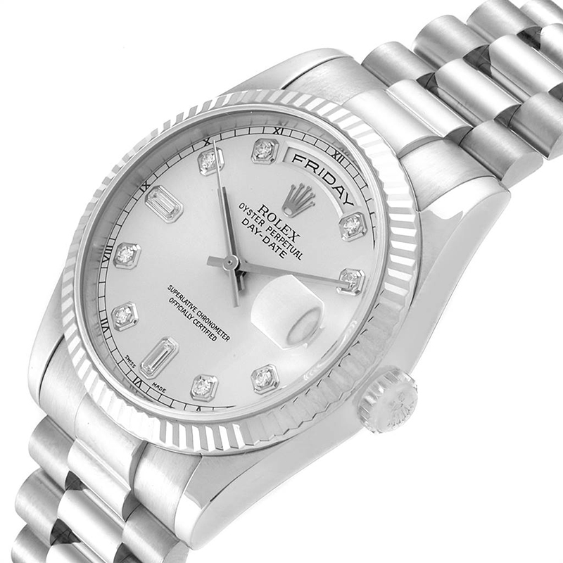 

Rolex Silver Diamonds