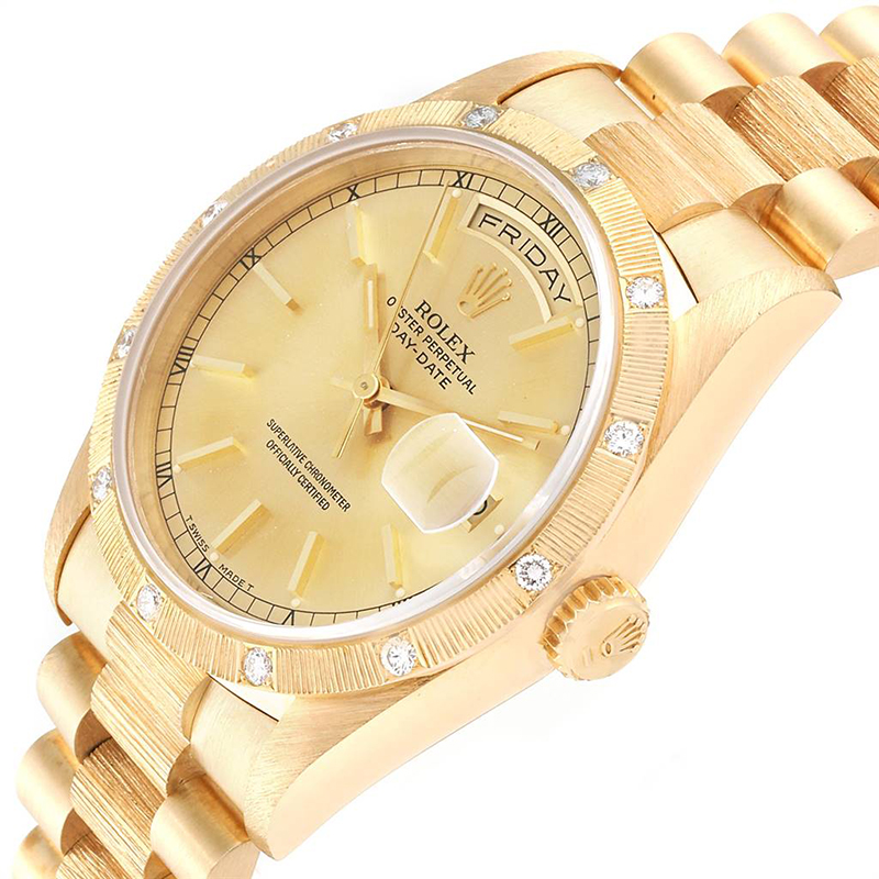

Rolex Champagne Diamonds, Gold