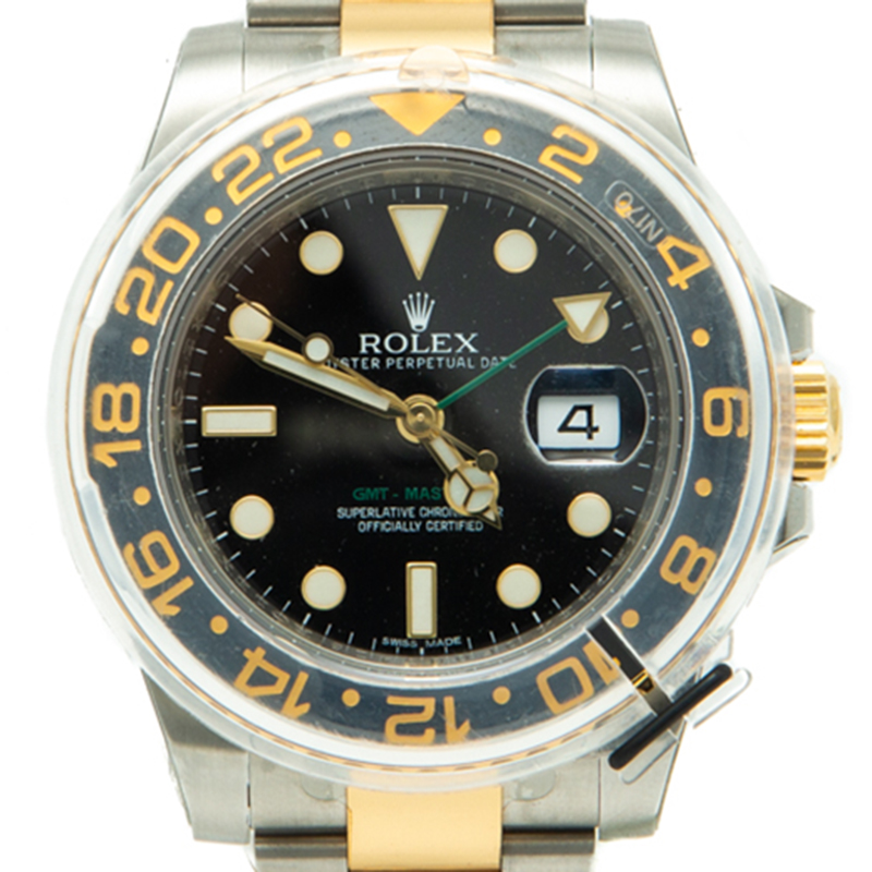 

Rolex GMT Master Ii Steel & Yellow Gold Black Dial & Bezel Men's Watch