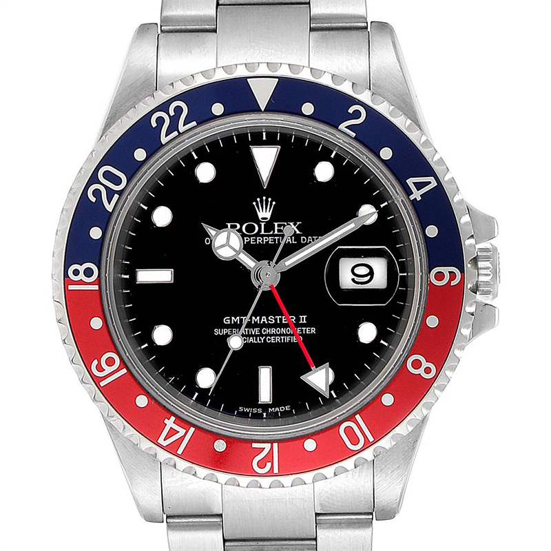 

Rolex Black and Stainless Steel GMT Master II
