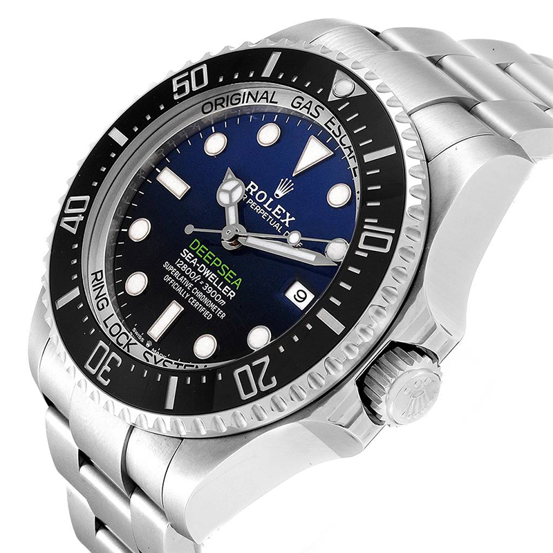 

Rolex Gradient Deep Blue and Stainless Steel Seadweller, Black