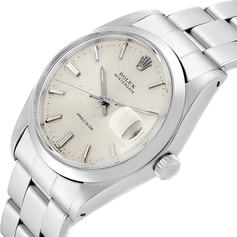 

Rolex Silver Stainless Steel OysterDate