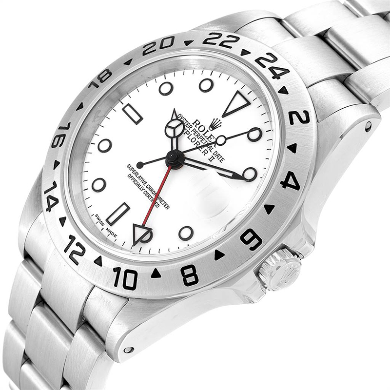 

Rolex White Stainless Steel Explorer II