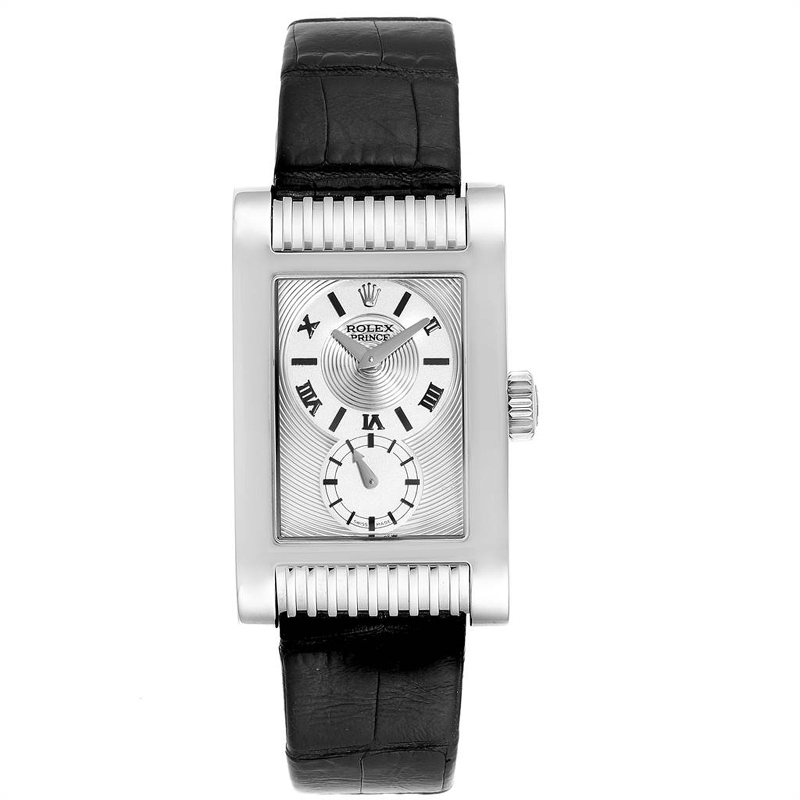 rolex cellini prince 18k white gold wristwatch