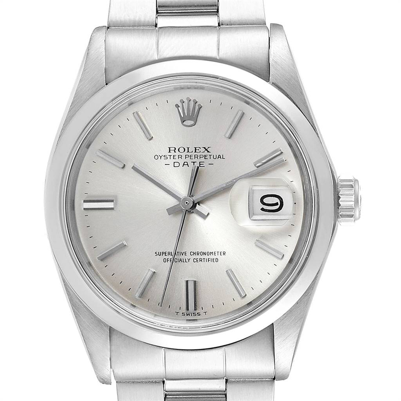 

Rolex Silver Stainless Steel Date