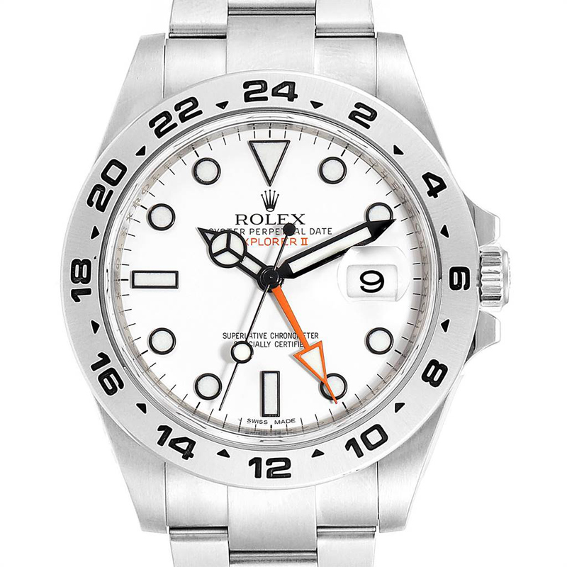 

Rolex White Stainless Steel Explorer II