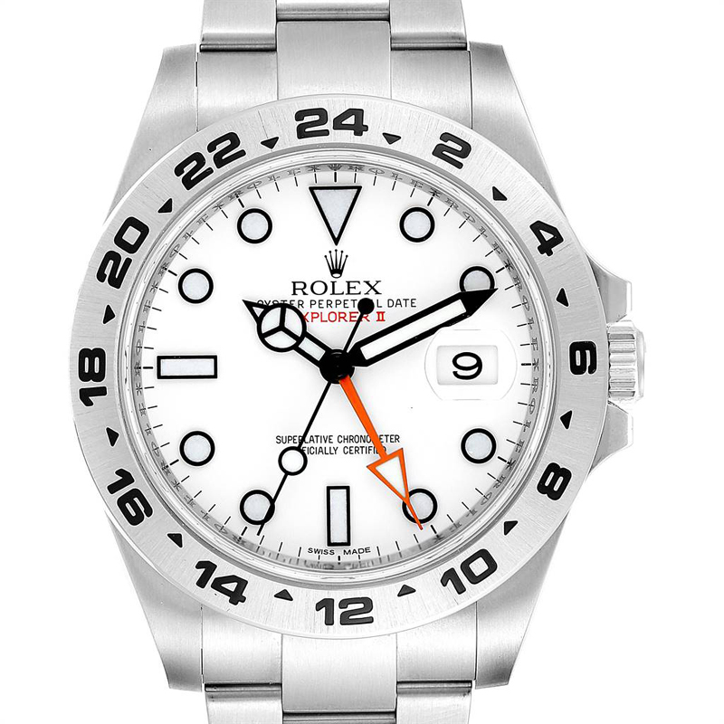 

Rolex White Stainless Steel Explorer II