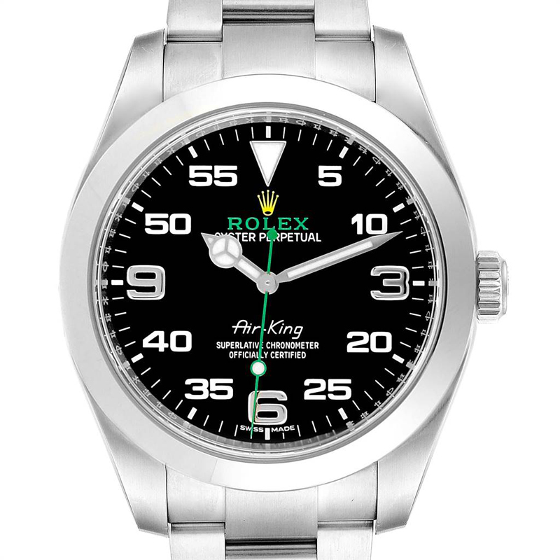 

Rolex Black Stainless Steel Oyster Perpetual Air King