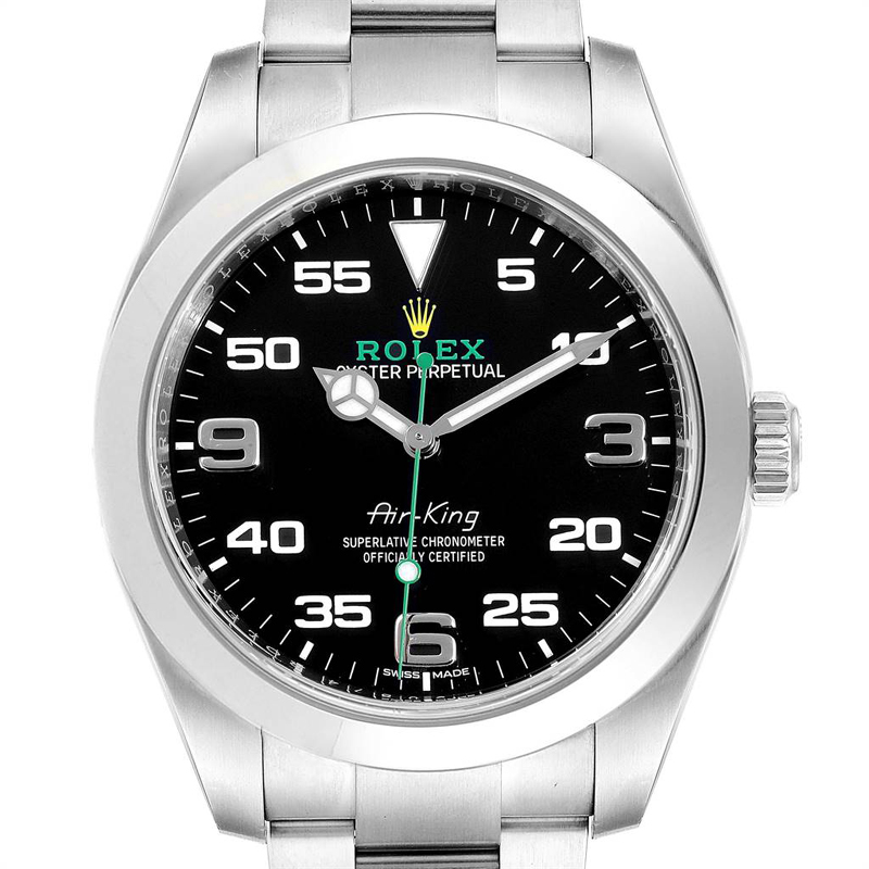 

Rolex Black Stainless Steel Oyster Perpetual Air King