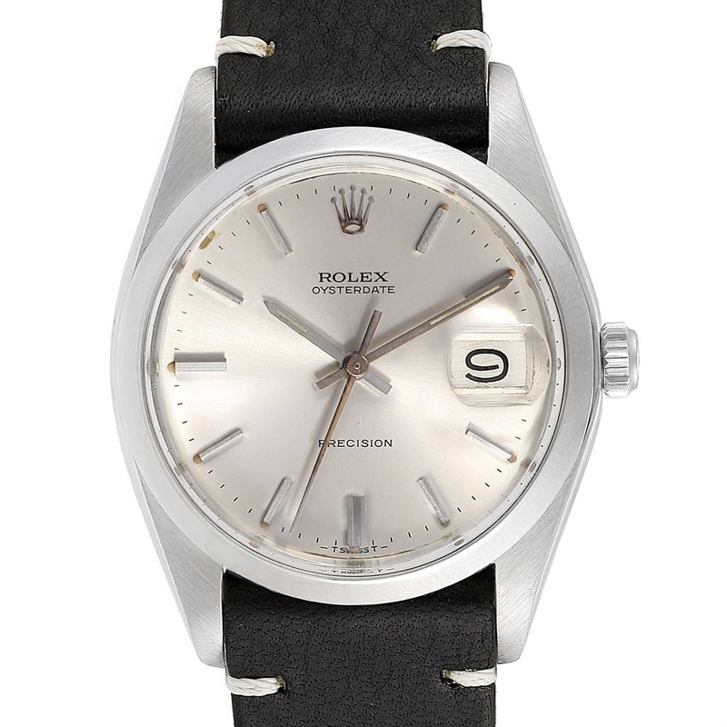 

Rolex Silver Stainless Steel OysterDate