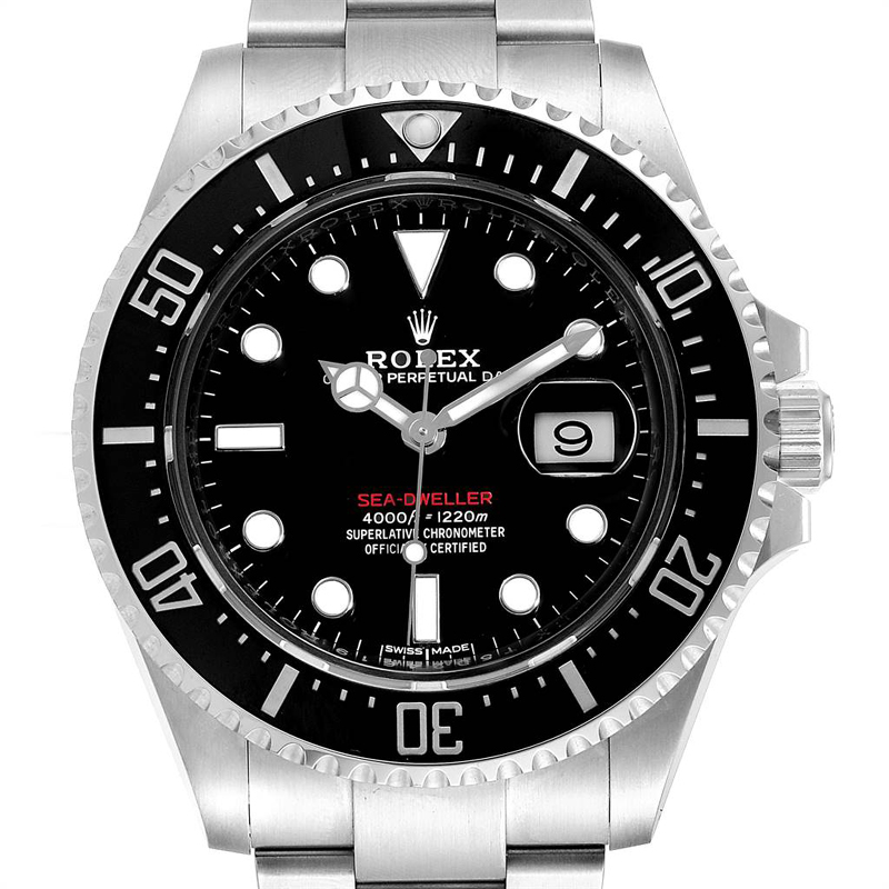 

Rolex Black Stainless Steel Sea-dweller