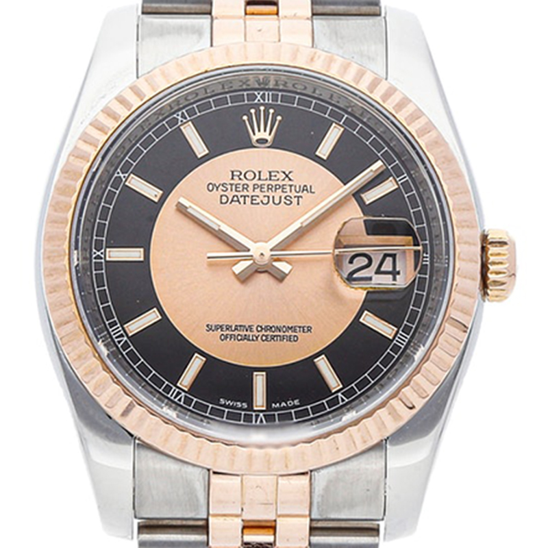 

Rolex Black/Rose