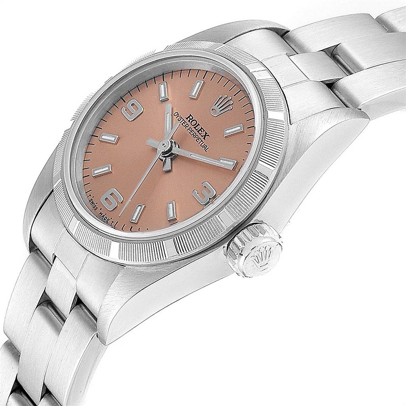 

Rolex Salmon Stainless Steel Oyster Perpetual, Pink