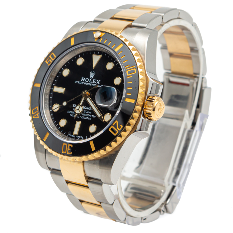 

Rolex Black Dial Submariner Stainless Steel & Yellow Gold Watch