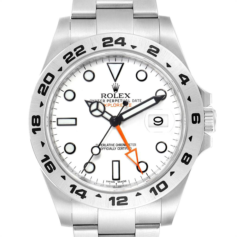 

Rolex White Stainless Steel Explorer II