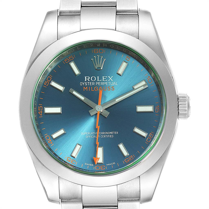 

Rolex Blue Stainless Steel Milgauss