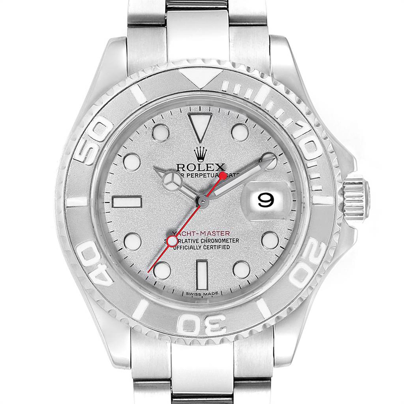 

Rolex Platinum Stainless Steel Yachtmaster, Silver