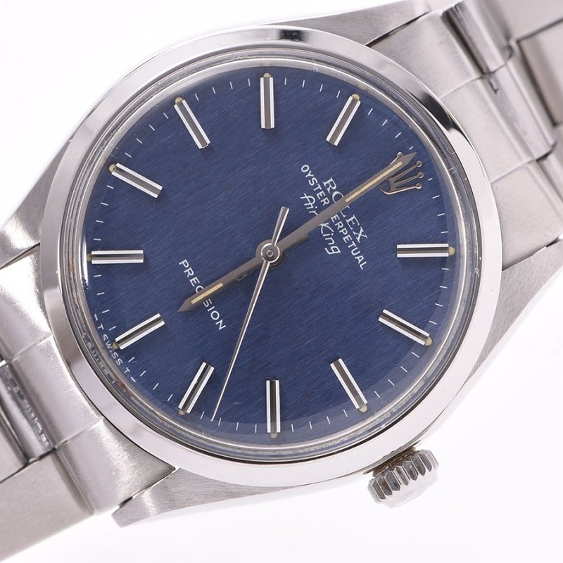 

Rolex Blue Stainless Steel Air King Antique