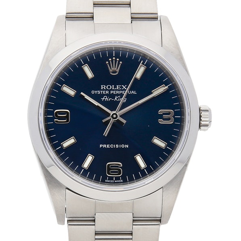 

Rolex Blue Stainless Steel Air-King