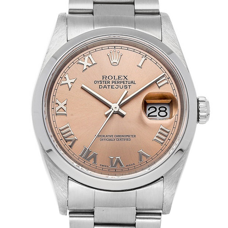 

Rolex Pink Stainless Steel Datejust
