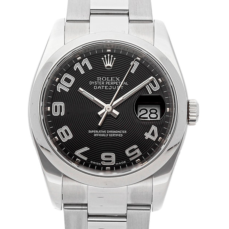 

Rolex Black Stainless Steel Datejust