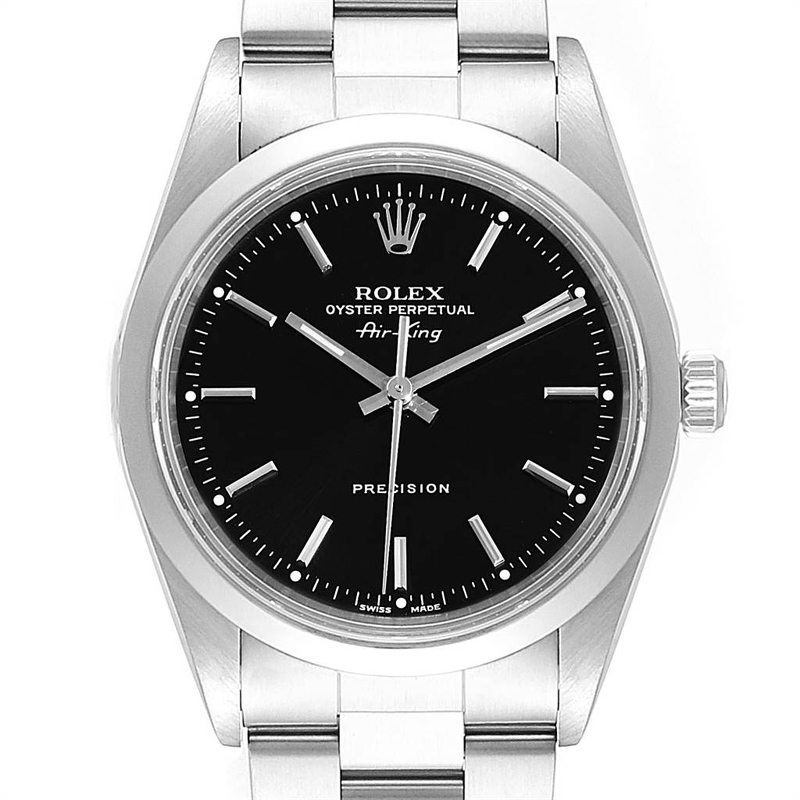 

Rolex Black Stainless Steel Air King