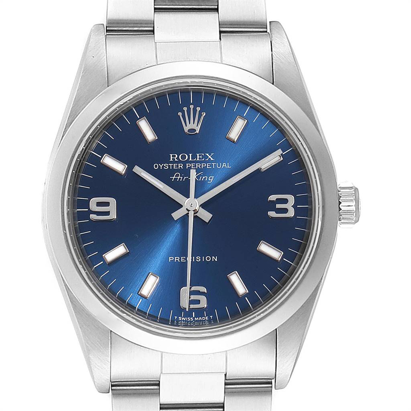 

Rolex Blue Stainless Steel Air King
