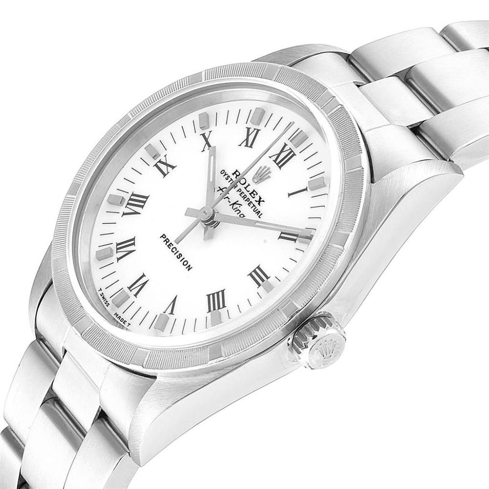 

Rolex White Stainless Steel Air King