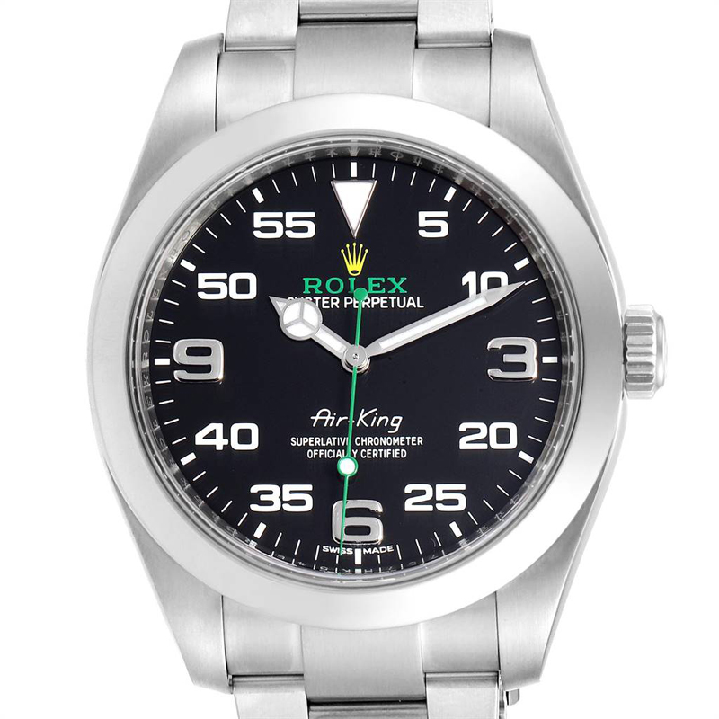 

Rolex Black Stainless Steel Oyster Perpetual Air King