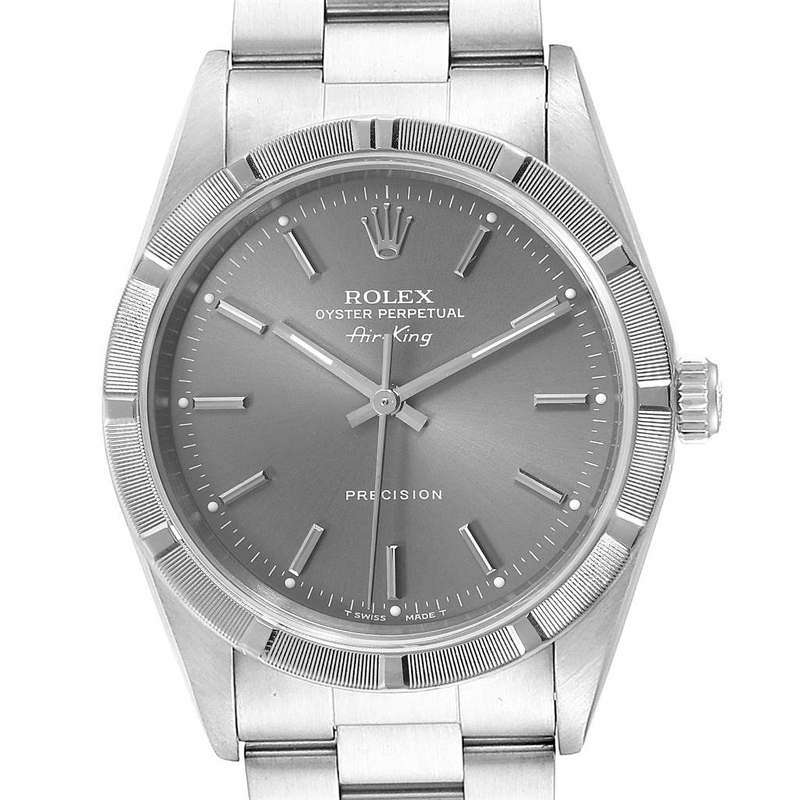 

Rolex Gray Stainless Steel Air King, Grey