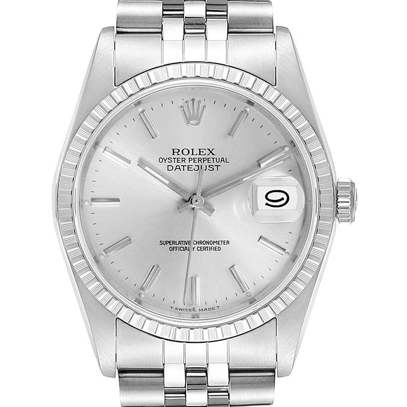 

Rolex Silver and Stainless Steel Datejust