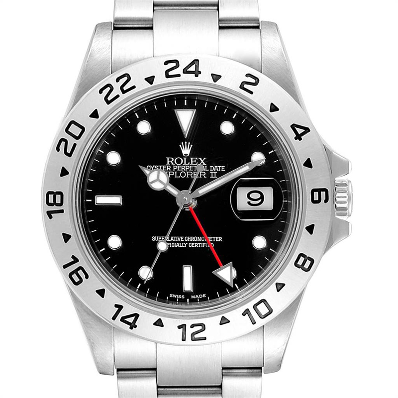 

Rolex Black Stainless Steel Explorer II