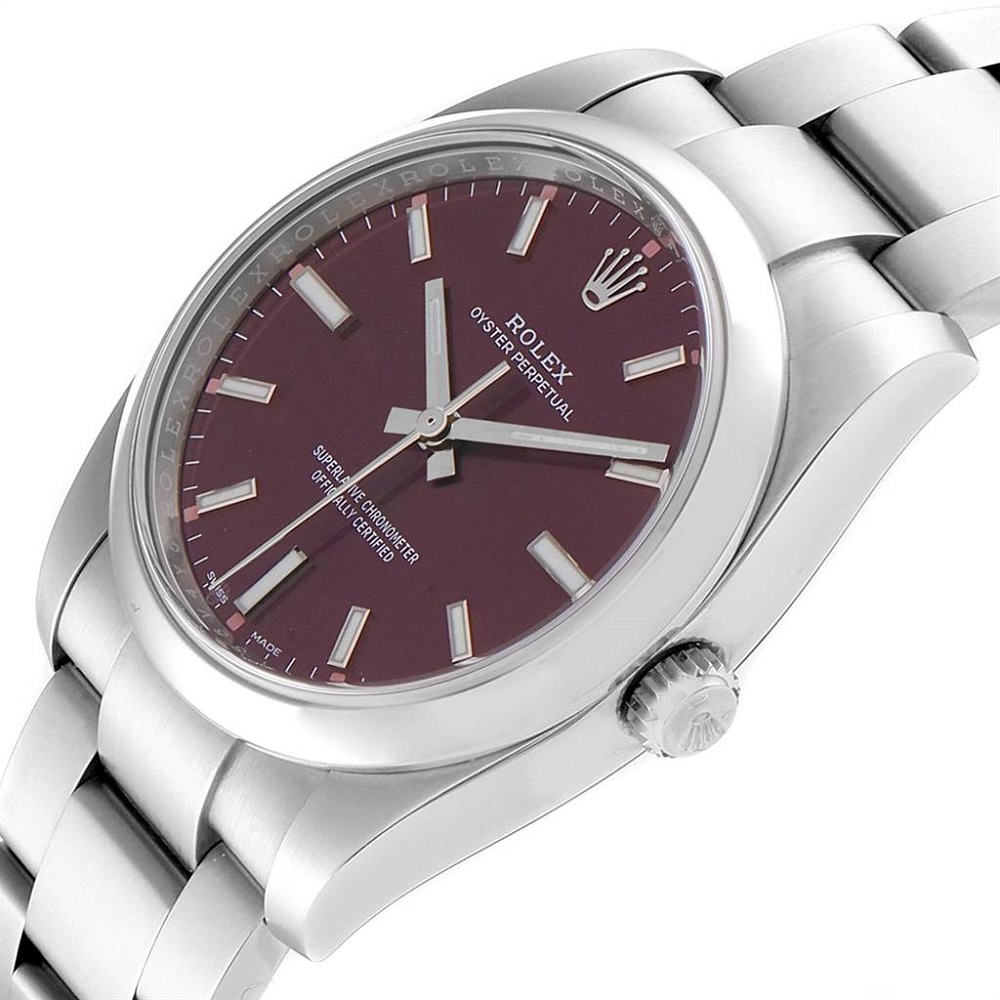 

Rolex Red Grape Stainless Steel Oyster Perpetual