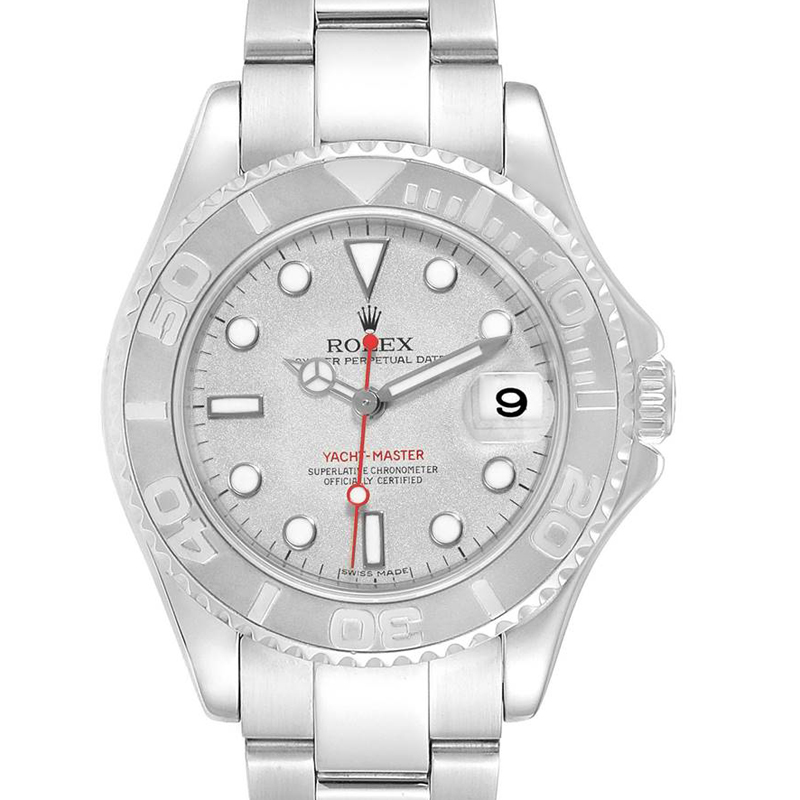 

Rolex Platinum Stainless Steel Yachtmaster, Silver