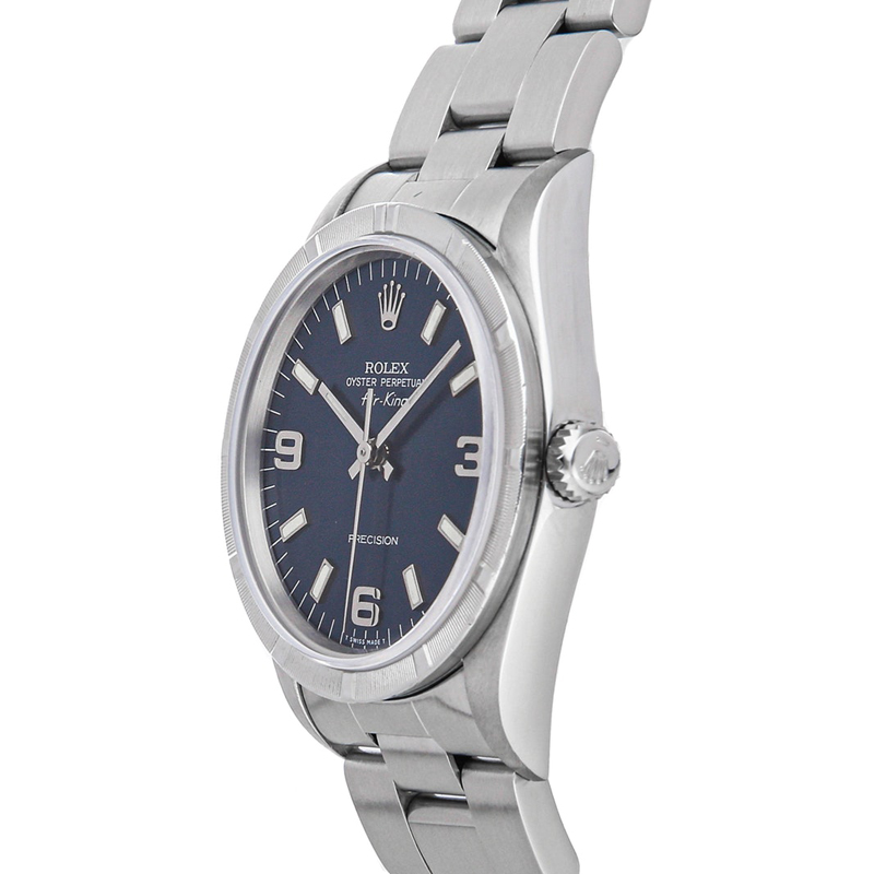

Rolex Blue Stainless Steel Air-King