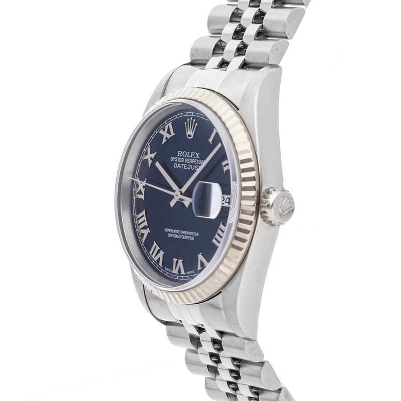 

Rolex Blue Stainless Steel And