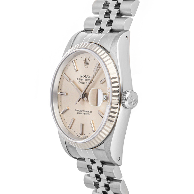 

Rolex Silver Stainless Steel And