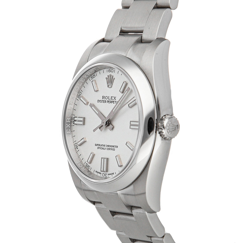 

Rolex White Stainless Steel Oyster Perpetual