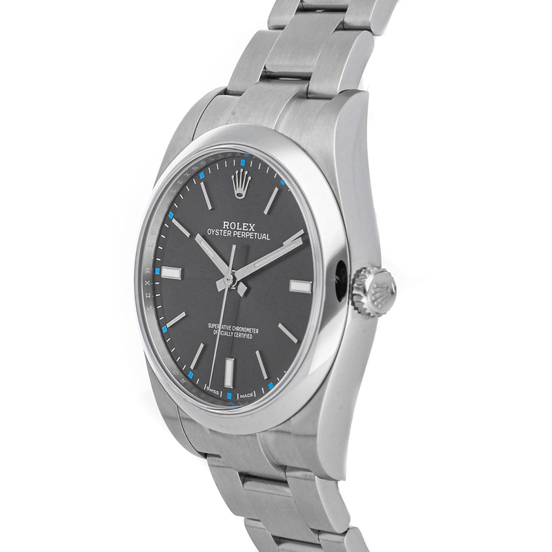 

Rolex Rhodium Stainless Steel Oyster Perpetual, Grey