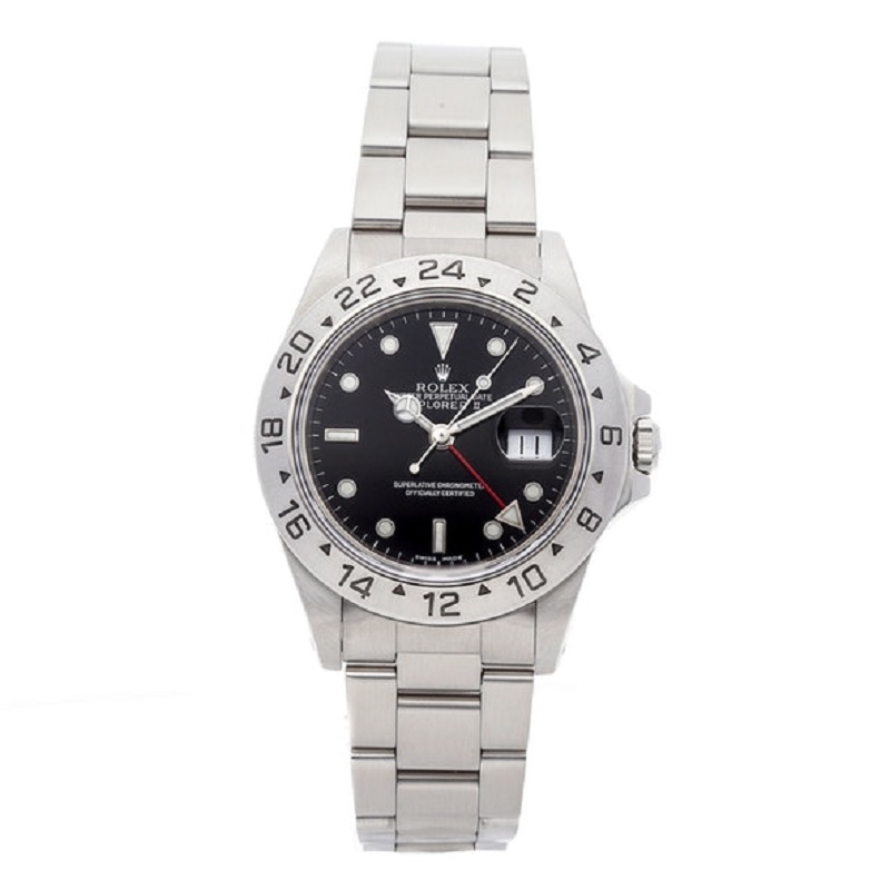 

Rolex Black Stainless Steel Explorer II