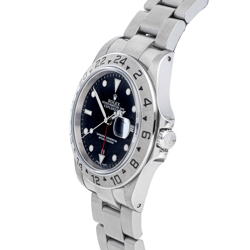 

Rolex Black Stainless Steel Explorer II