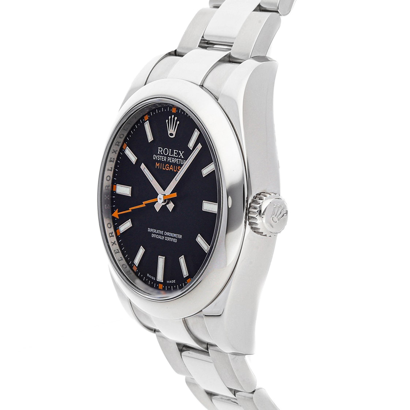 

Rolex Black Stainless Steel Milgauss