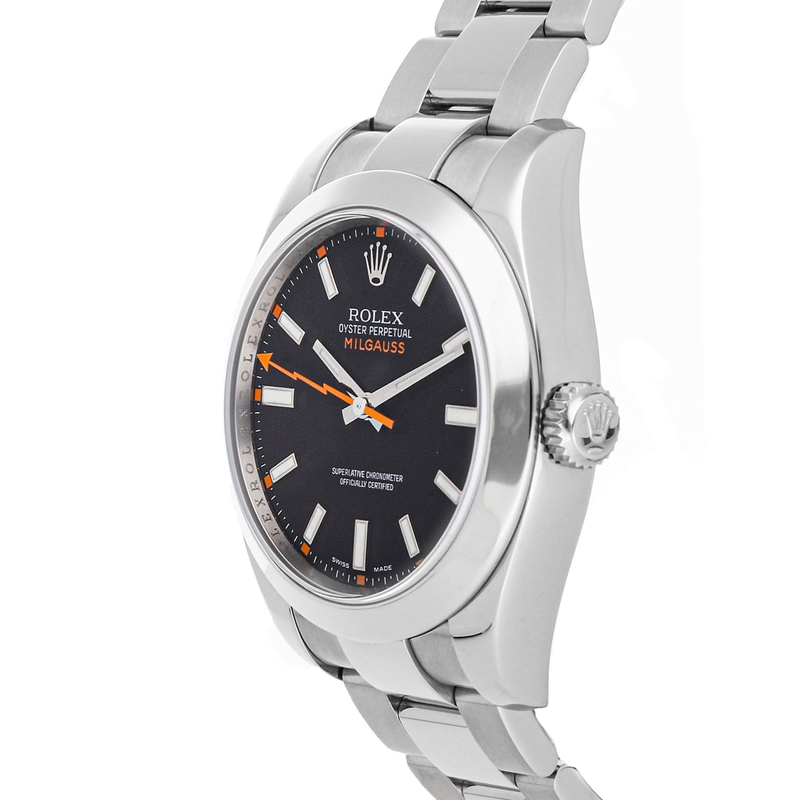 

Rolex Black Stainless Steel Milgauss
