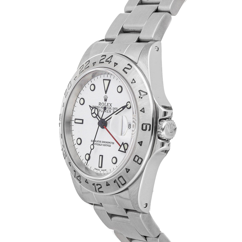 

Rolex White Stainless Steel Explorer II