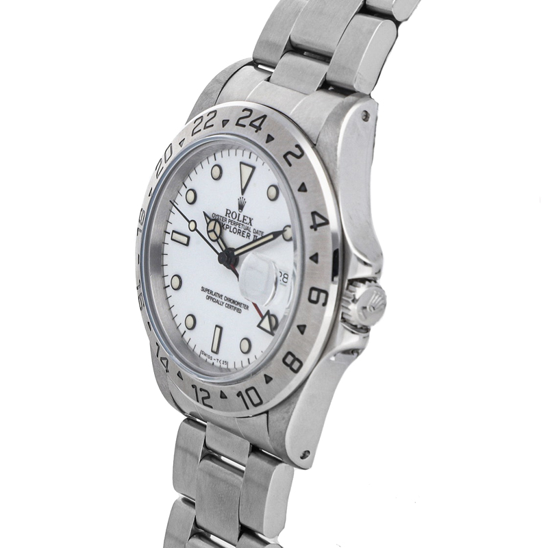 

Rolex White Stainless Steel Explorer II