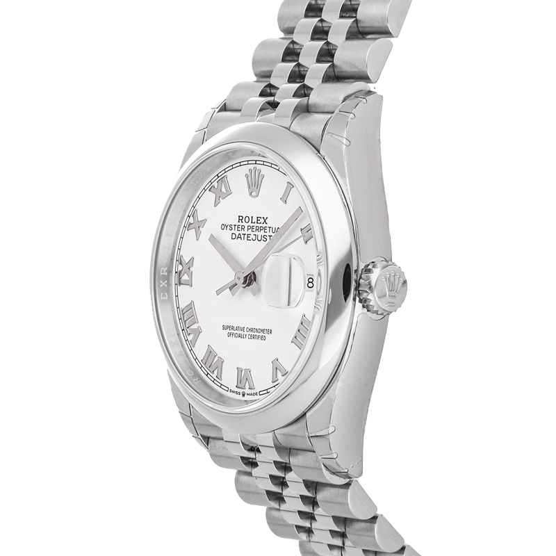 

Rolex White Stainless Steel Datejust