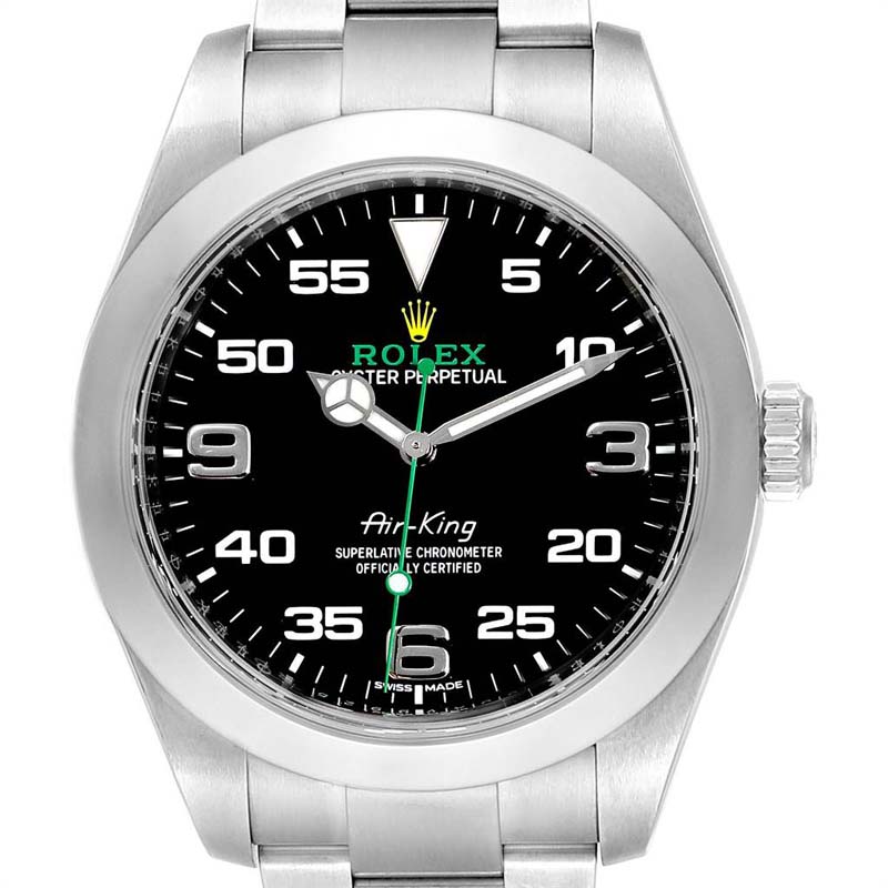 

Rolex Black Stainless Steel Oyster Perpetual Air King