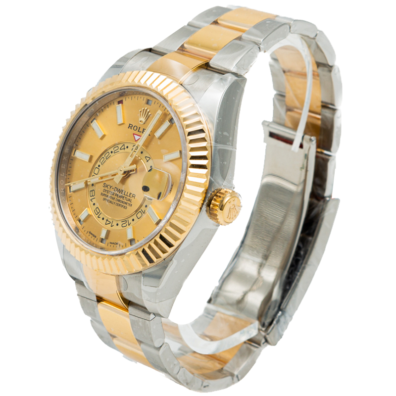 

Rolex Champagne Dial Sky Dweller Steel & Yellow Gold Men's Watch